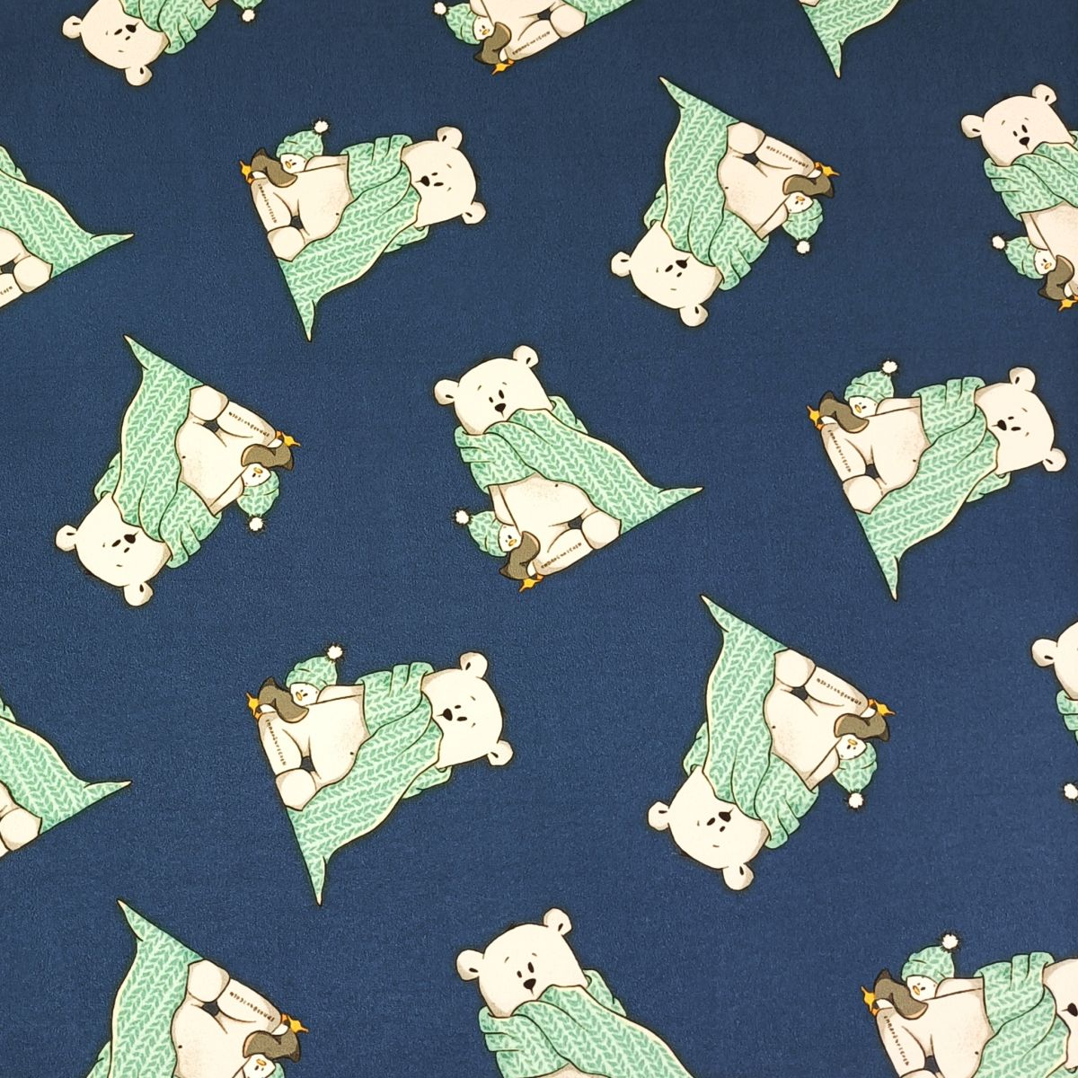 A203_Softshell_Stoff_Stoffe_Stoffpiraten_Herr_Pfeiffer_und_Pinguplatsch_emmapünktchen_blau